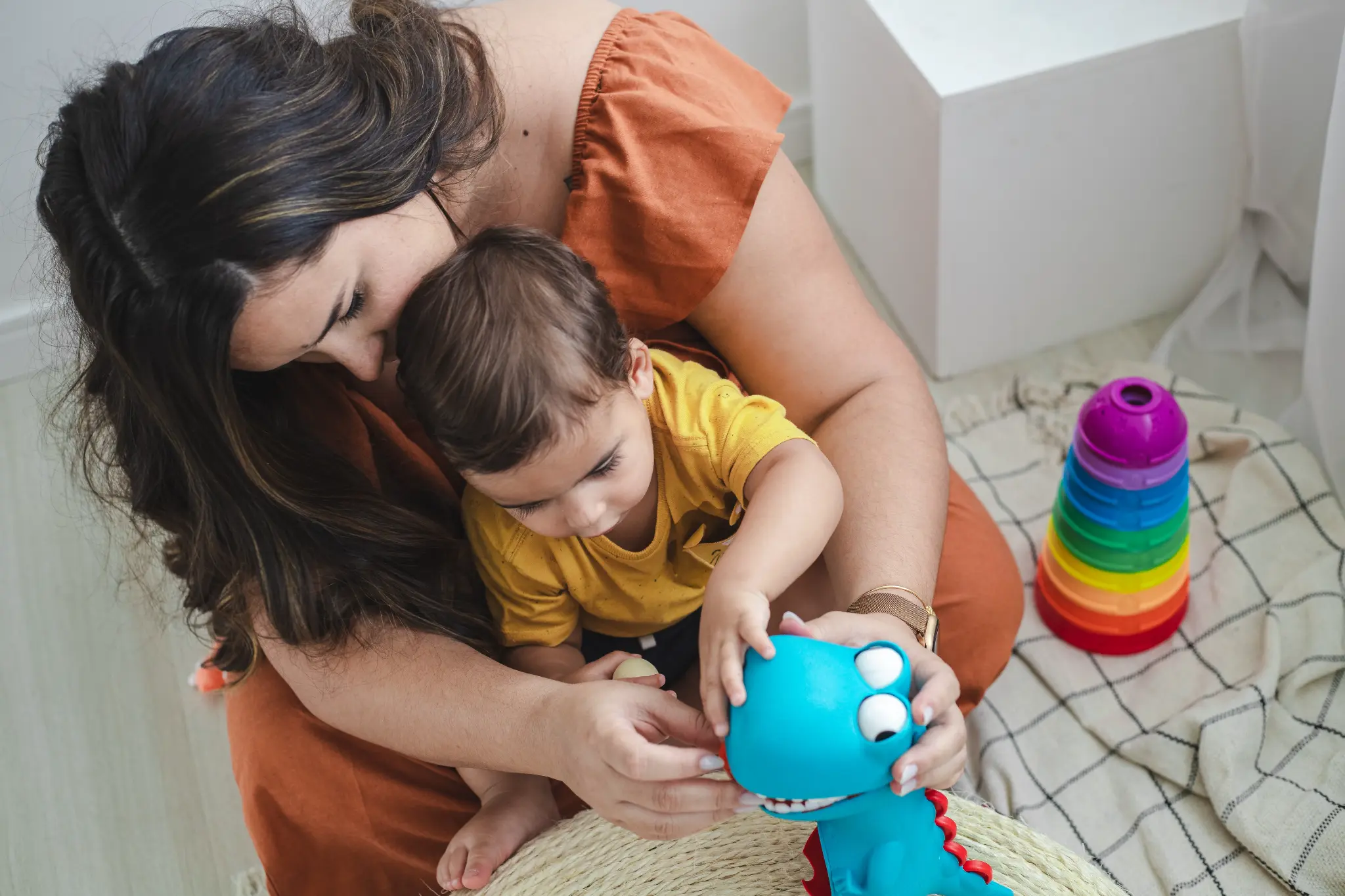 Juliana Machado com seu filho Joaquim